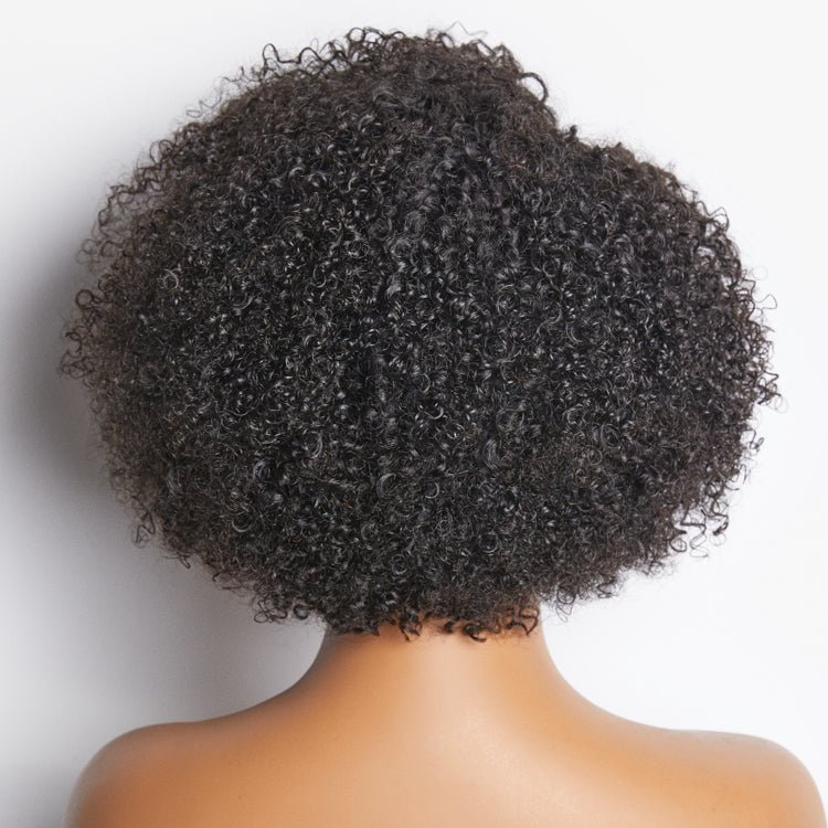 12 inch Natural Looking Kinky Curly Wigs with Baby Hair