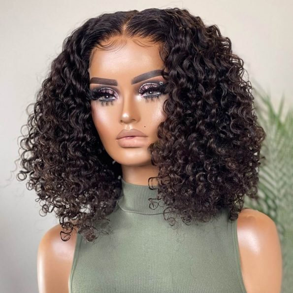 13?¡§¡é4 Bouncy Deep Curly Hair Wig 180% Density