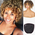 Afro Curly Hair Topper Silver Grey Human Hair Wigs for Women Hairpieces Toppers Pieces