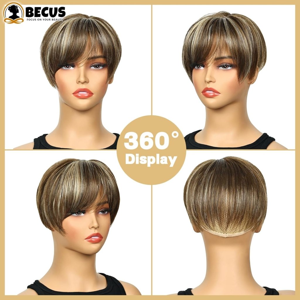 Hair Toppers with Thinning Hair Bangs 360°3D Cover Toupee Hair Pieces for Women Wig with Bangs