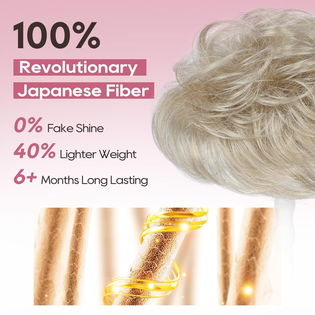 Short Wiglet Hair Topper for Women with Thinning Hair Large Coverage Synthetic Top Grey