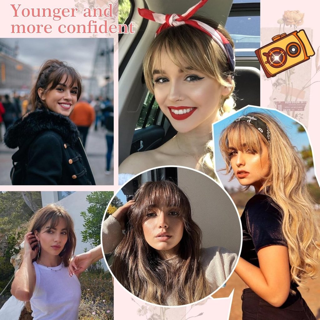 Human Hair Toppers for women 10 Inch Clip in Bangs 100％ Human Hair Toppers for Thinning Hair Cover Hair Pieces with Silk Base-Silver White